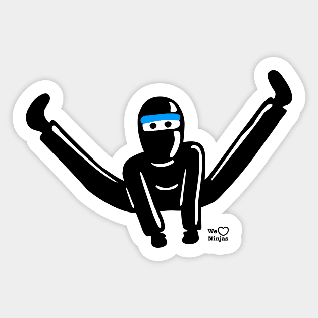 Cute Ninja Jumping Split Kick! Sticker by weheartninjas